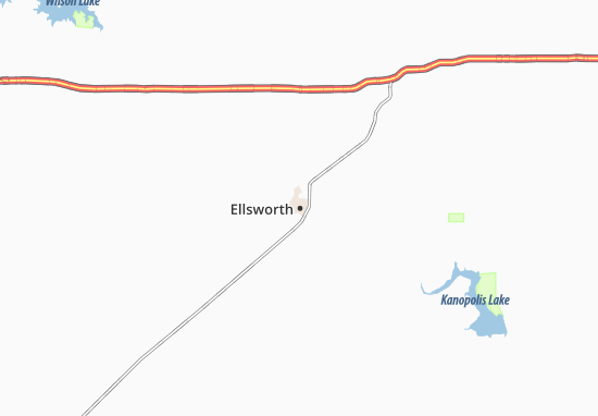 Karte Stadtplan Ellsworth