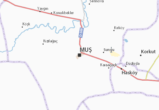 Kaart Plattegrond Muş