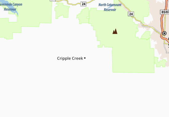 Kaart Plattegrond Cripple Creek