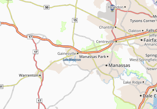Kaart Plattegrond Gainesville