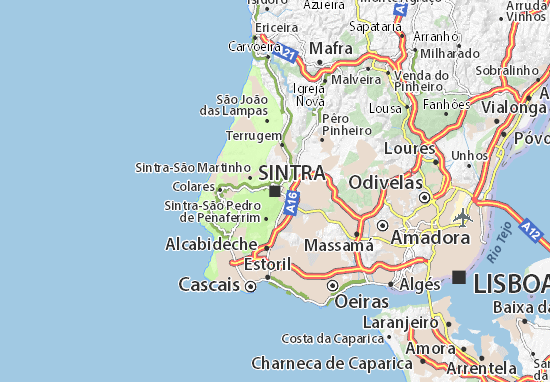 Mappa Michelin Sintra Pinatina Di Sintra Viamichelin