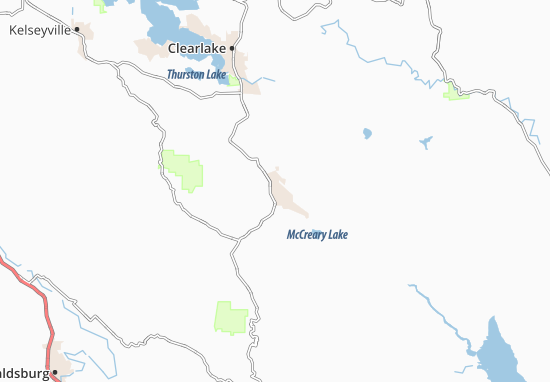 Karte Stadtplan Hidden Valley Lake