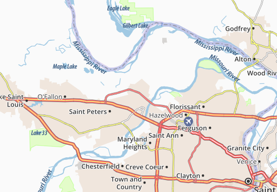 Karte Stadtplan Blanchette