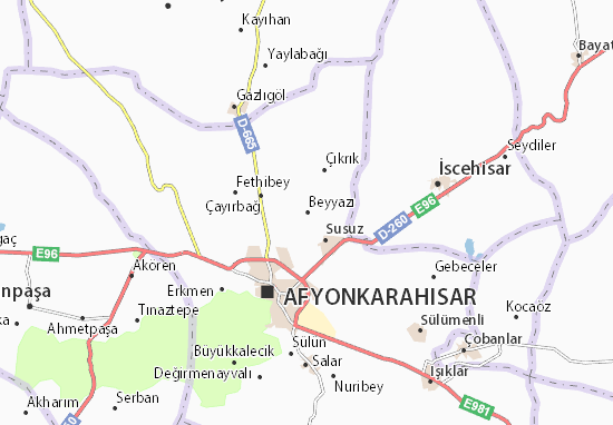 Beyyazı Map