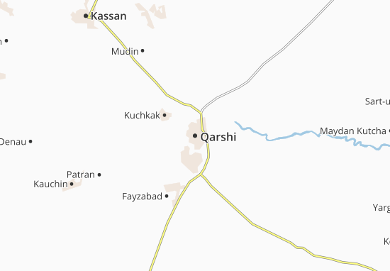 Karte Stadtplan Qarshi