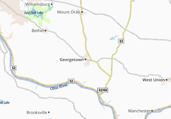 Kaart Plattegrond Georgetown