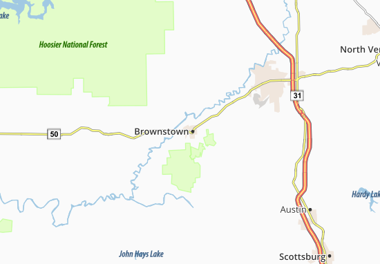 Carte-Plan Brownstown