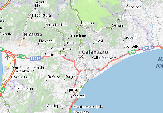 Catanzaro Map