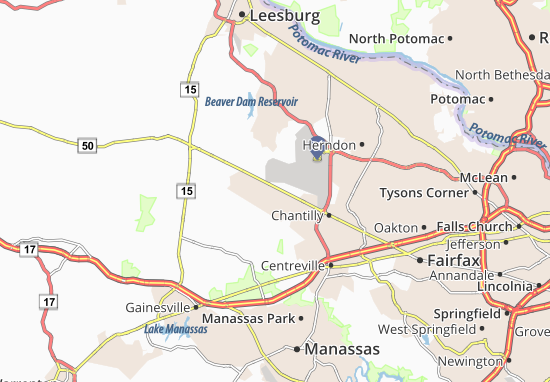 Karte Stadtplan South Riding