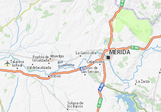 Kaart Plattegrond La Garrovilla