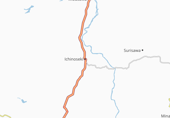 Mapa Ichinoseki