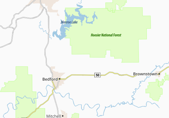Kaart Plattegrond Heltonville