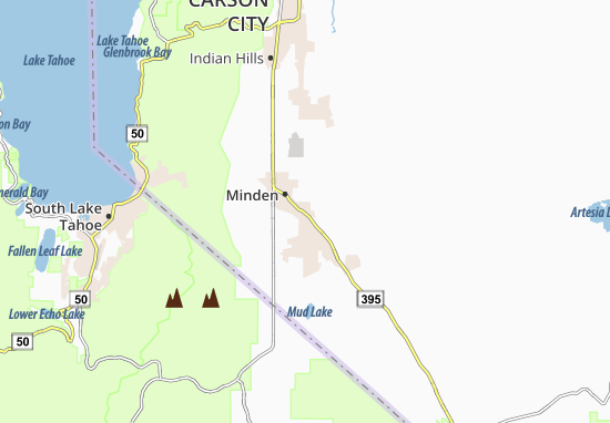 Kaart Plattegrond Gardnerville