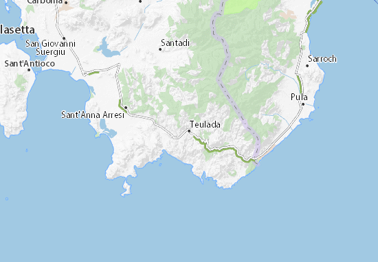 Teulada Map