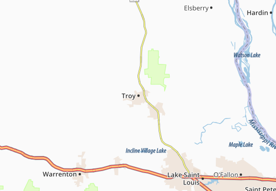 Kaart Plattegrond Troy