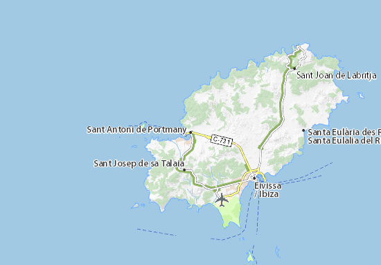 Mapa Sant Antoni de Portmany