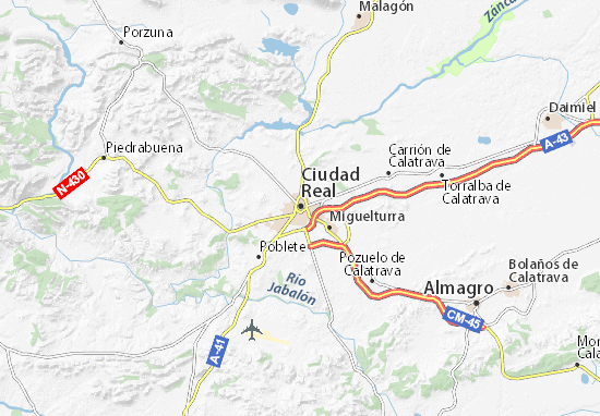 Ciudad Real Map