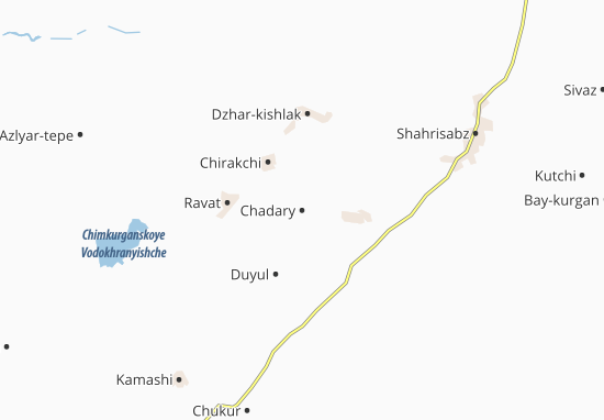 Kaart Plattegrond Chadary