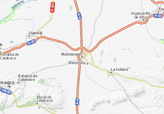 Manzanares Map