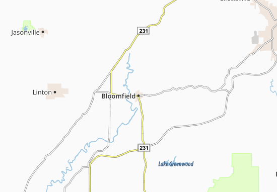 Karte Stadtplan Bloomfield