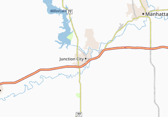Karte Stadtplan Junction City