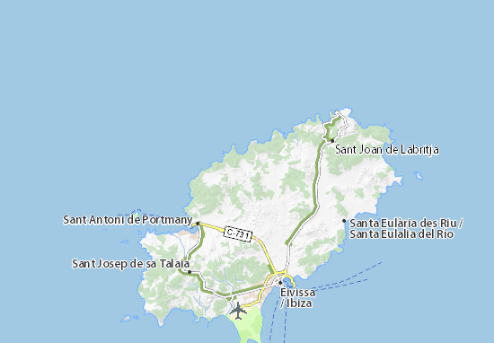 Kaart Plattegrond Sant Mateu