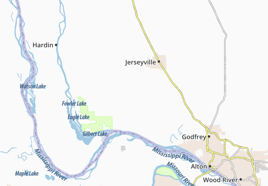 Mapa Otterville