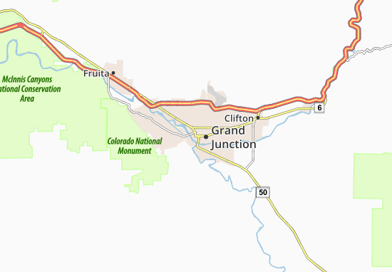 Mapa Grand Junction
