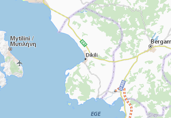 Karte Stadtplan Dikili