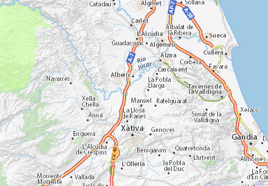 Mapas-Planos Villanueva de Castellón