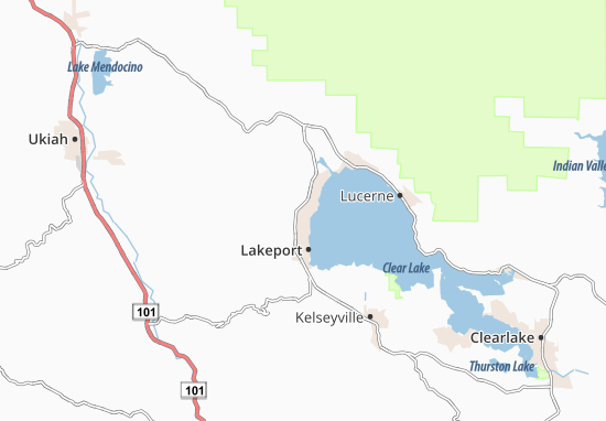 MICHELIN North Lakeport map - ViaMichelin