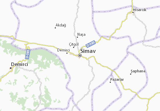 Karte Stadtplan Simav