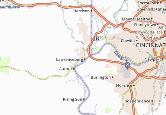 Karte Stadtplan Lawrenceburg