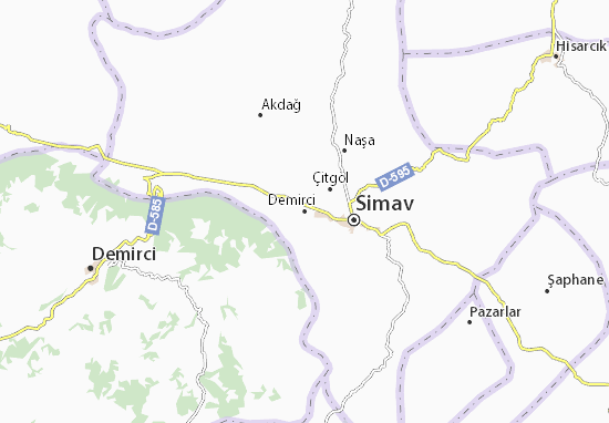 Demirci Map