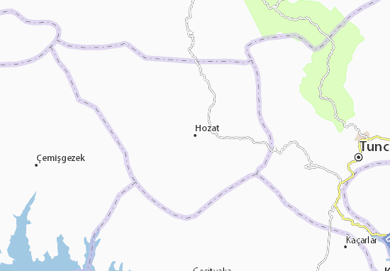 Karte Stadtplan Hozat