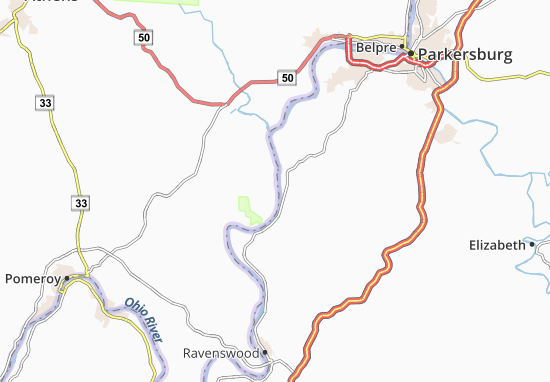 Mapa Reedsville