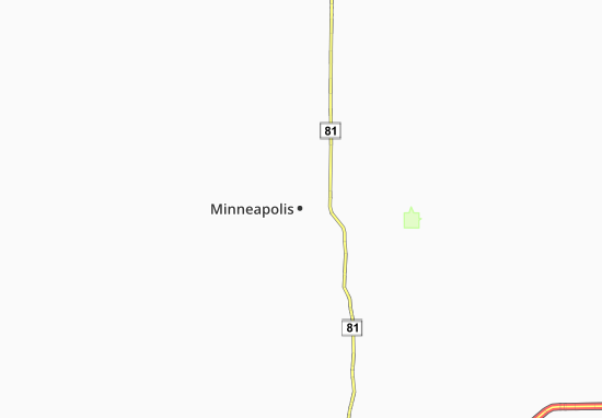 Kaart Plattegrond Minneapolis