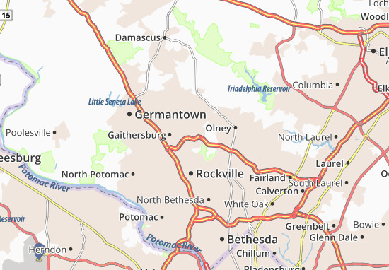 Karte Stadtplan Redland