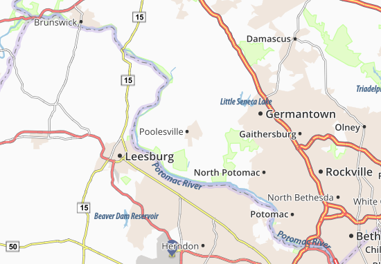 Mapa Poolesville