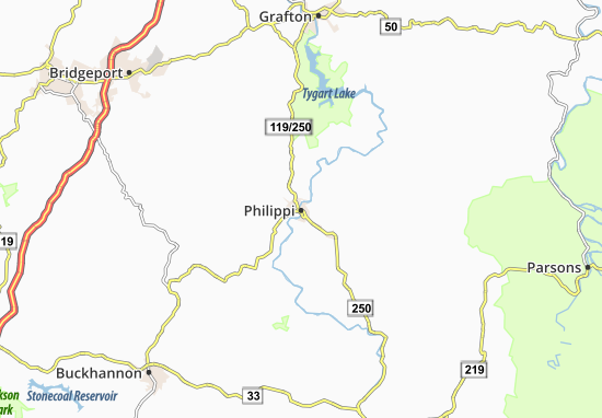 Kaart Plattegrond Philippi