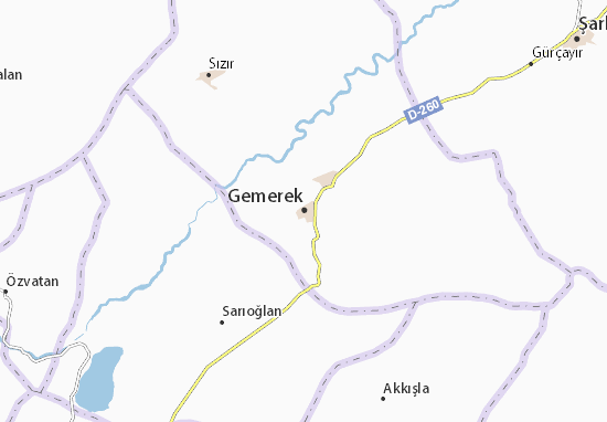 Gemerek Map