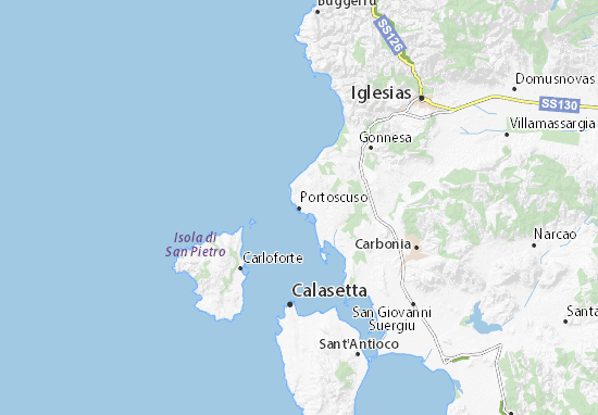 Portoscuso Map