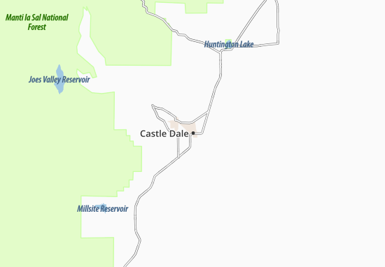 Mapa Castle Dale