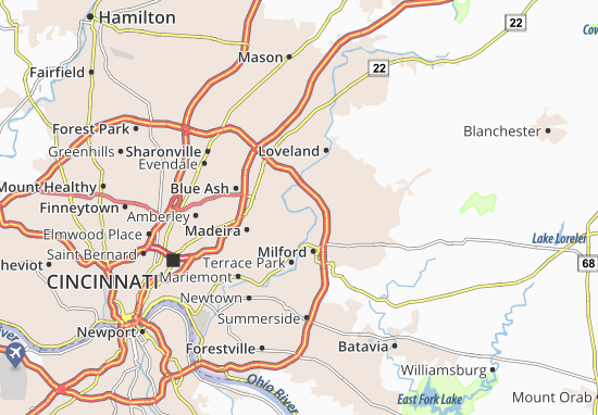 Karte Stadtplan Miamiville