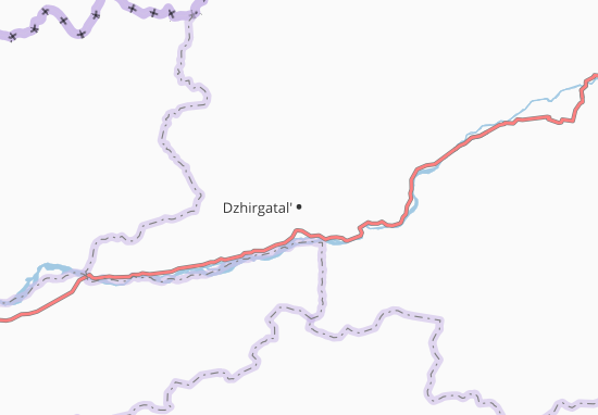 Karte Stadtplan Dzhirgatal&#x27;