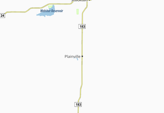 Kaart Plattegrond Plainville