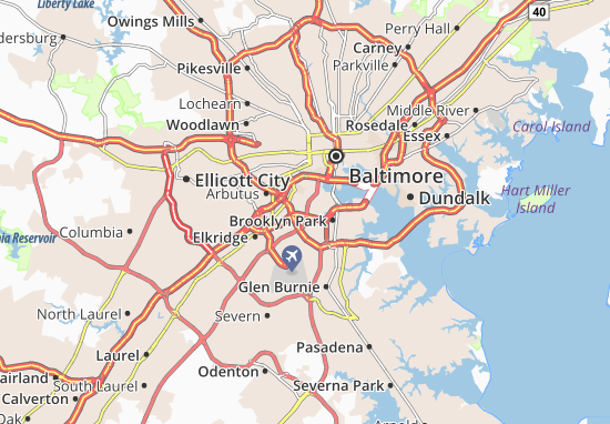 Lansdowne-Baltimore Highlands Map