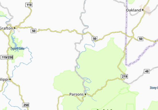 Kaart Plattegrond Hannahsville