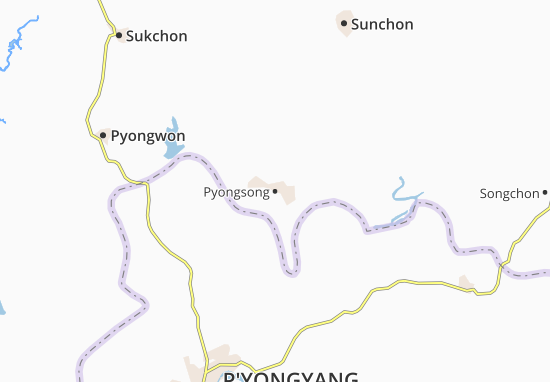 Kaart Plattegrond Pyongsong