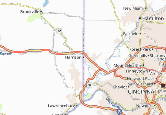 Karte Stadtplan West Harrison